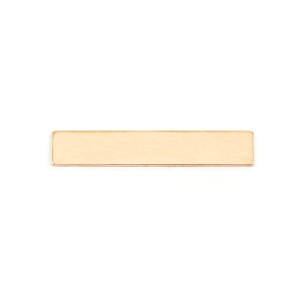Metal Stamping Blanks Gold Filled Rectangle Bar, 30.5mm (1.20") x 5mm (.20"), 20g